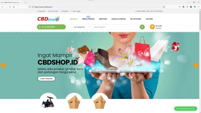 smartflexi-sp website - online shop - cbdshop.id